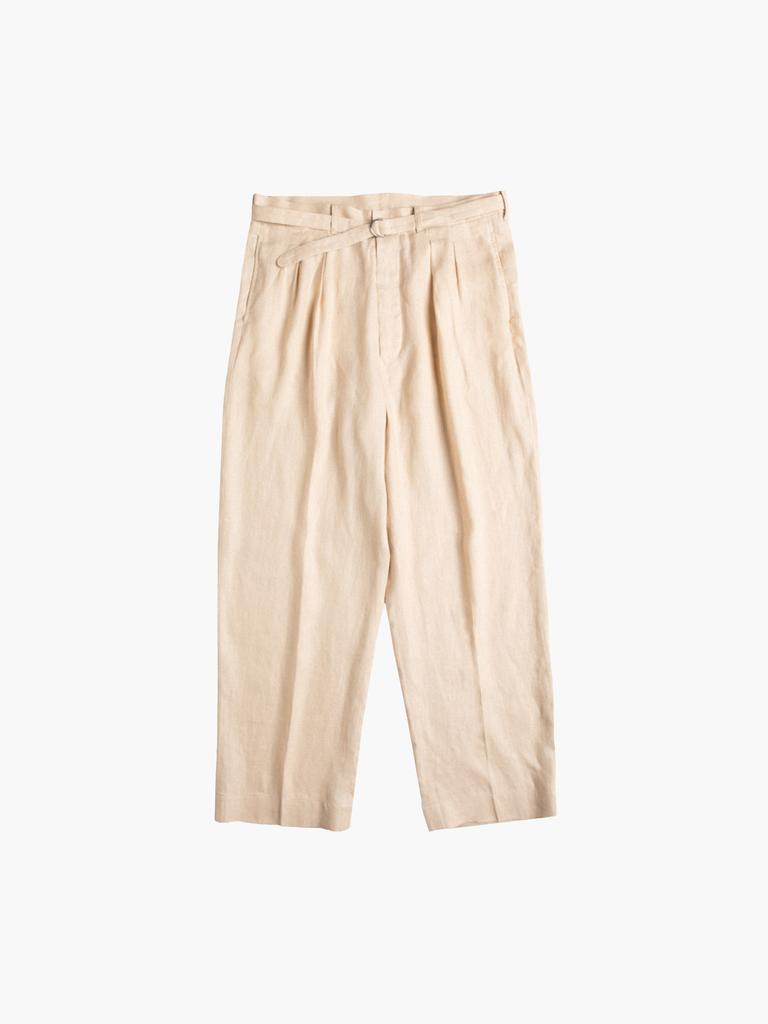 MILITORA Lot. 845 Linen Double-Pleat Slacks (Type A)