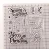 55KF Christmas Snowflake Flower Silicone Clear Seal Stamp DIY Scrapbooking Embossing Photo Album Decorative Paper Card Craft Art