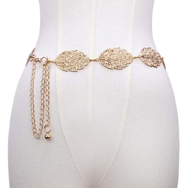 Delicate Leaf Waist Belt Ladies' Stylish Body Chain Adjustable Bridal Belt for Special Occasion Wear