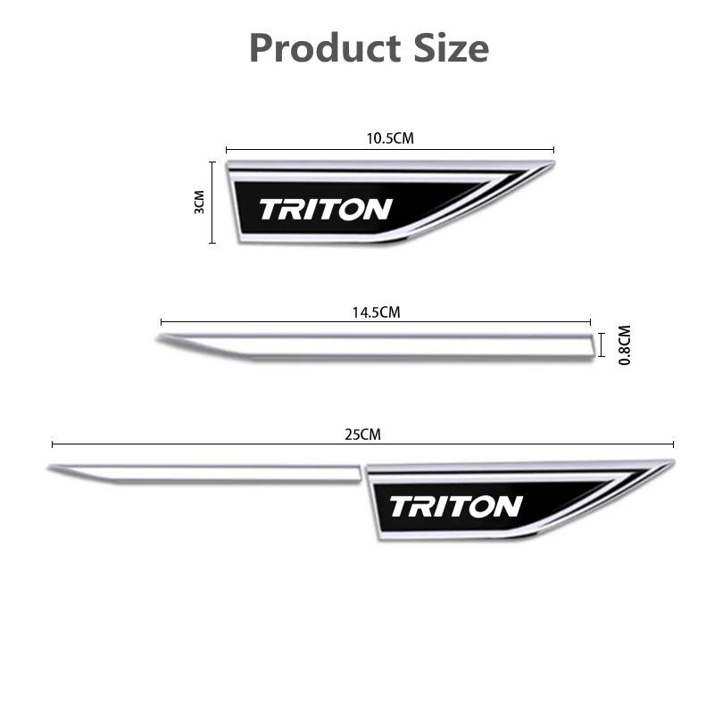 Auto Door Fender Side Blade Badge Car Body Anti Scratch Metal Sticker For Mitsubishi L200 Triton Car Accessories