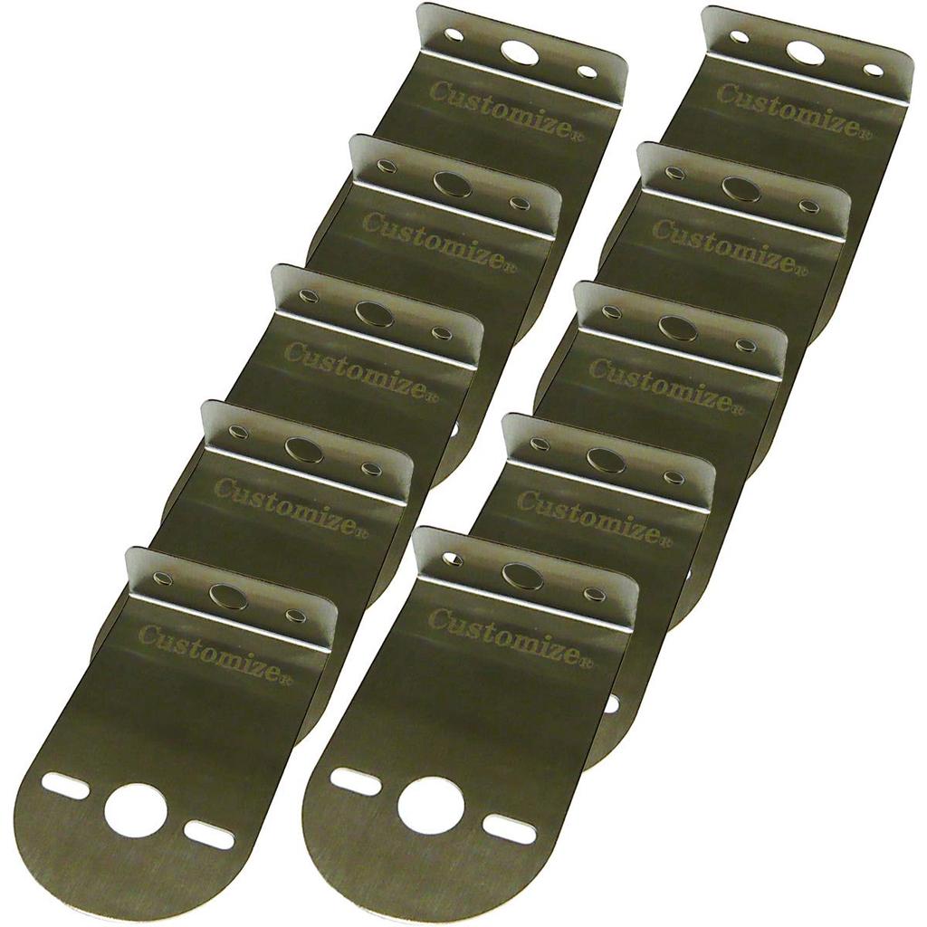 Marker Lamp, Stay, Truck Supplies, Bus Marker, L-Shaped Stay, 10° Folding Type, Stainless Steel,