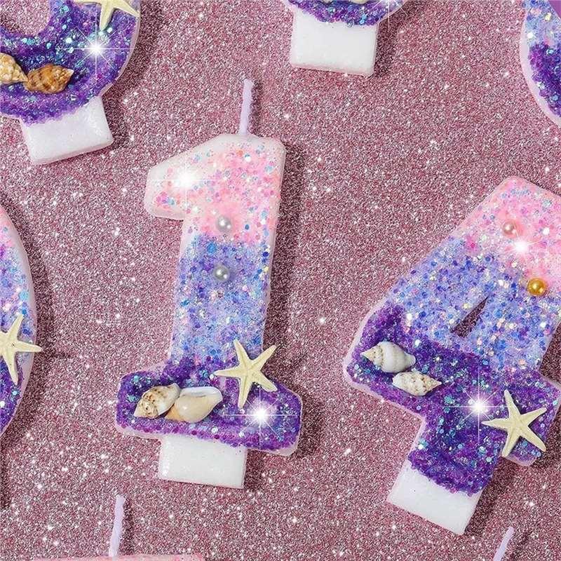 3D Number Cake Decorating Candle Birthday Candles Multicolor Cake Topper Baby Shower Party 1st Dessert Decor for Any Celebration
