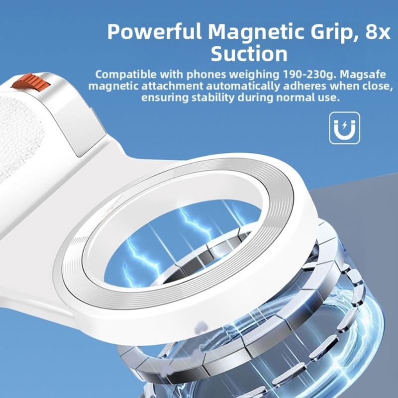 Universal Magnetic Phone Camera Grip Smartphone Handle With Built In Battery And Wireless Shutter Release Button