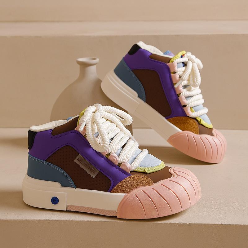 

Осенние новые белые туфли на толстой подошве, увеличивающие рост, для повседневных и универсальных видов спорта 40 розовый