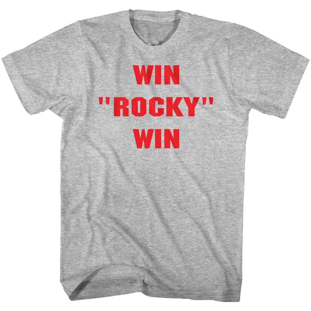 Rocky Movie WIN ROCKY WIN Red Movie Logo Sylvester Stallone Men s T Shirt Unisex T-Shirt S