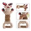 Christmas Dogs Toy Bites-Resist Stuffed Toy Funny Interactive Elasticity Dogs Chew Toy for Outdoor Dogs Tooth Molar Tool