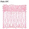 1-10PCS 180cm Artificial Cherry Blossom Garland Fake Flower Vine Wall Hanging Decor Wedding Party Backdrop Home Garden Decor