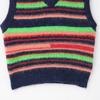 Spring 2025 Women's Slim Fit Rainbow Stripe Knitted Vest