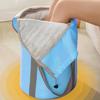 Foldable Foot Bath Bucket | Foot Washing Bag with Knee Cover | Portable Foot Bath Basin for Pedicures, Foot Spa, Travel, Outdoors, and Laundry