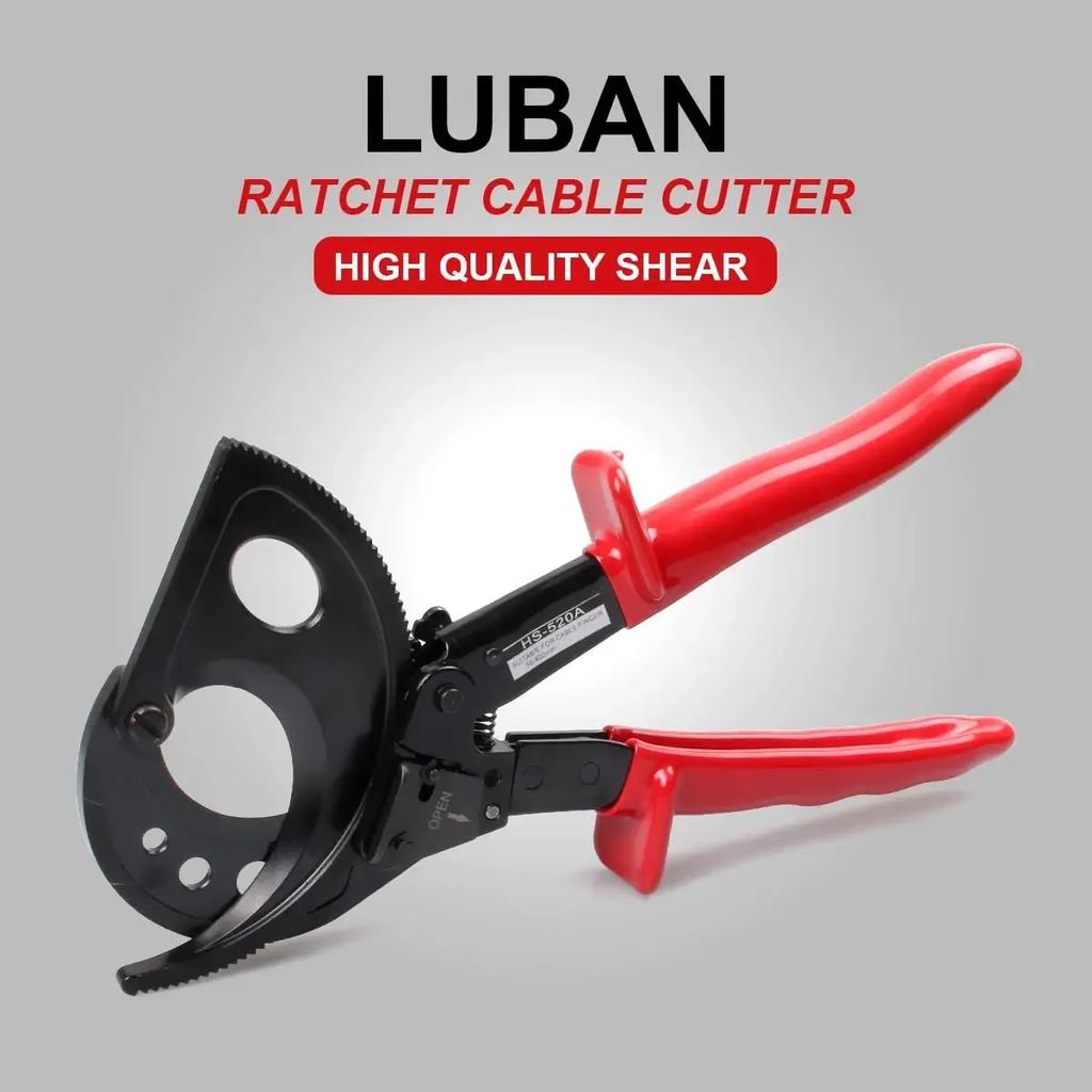 Heavy-Duty Ratchet Cable Cutter - For Aluminum/Copper Cables Up To 400mm² (Industrial/Commercial Use, Durable, High-Strength)