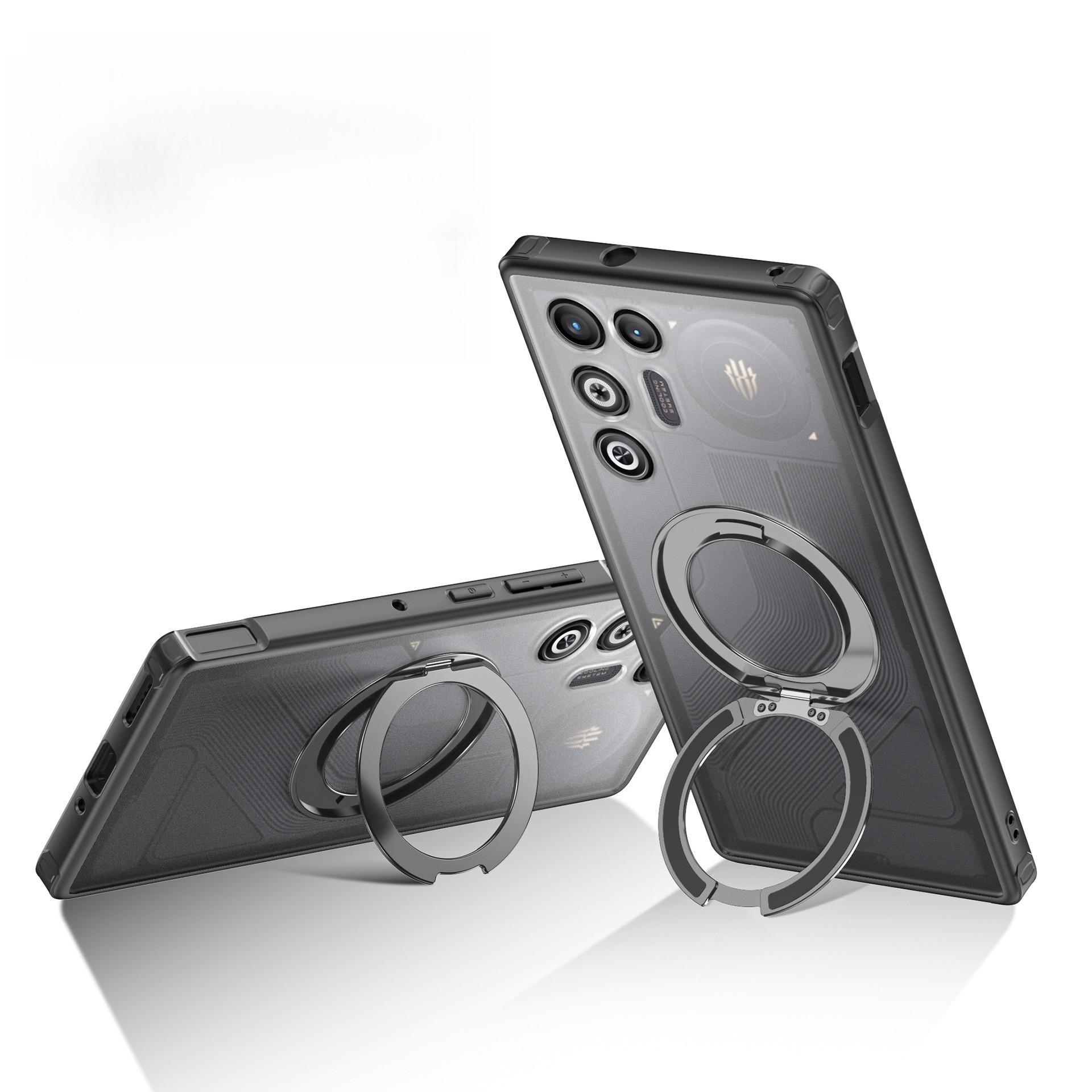 Phone Cases Nubia,Magnetic Skin-Feel Case with Rotatable Kickstand hongmo 11air