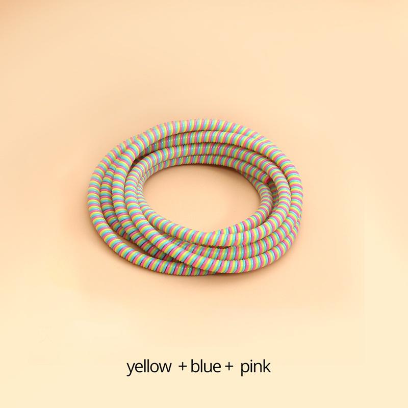 FONKEN Ochrona linii danych Ochraniacz kabla liny Kolorowa nawijarka szpulki, odporna na pęknięcia i zabrudzenia osłona zestawu słuchawkowego