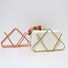 Iron Paper Towel Holder Triangle Shape Stainless Large Capacity Polished No Deformation Bar Office Kitchen Table Napkin Holder Napkin Dispenser
