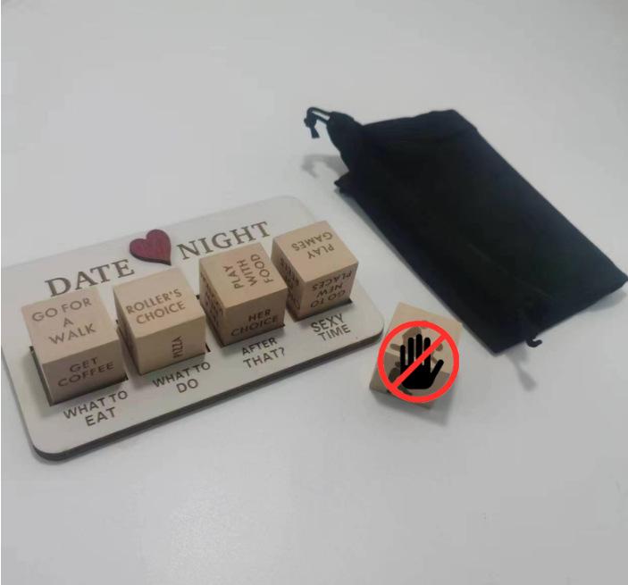 After Dark Wooden Date Night Dice - A Creative Gift for Romantic Evenings