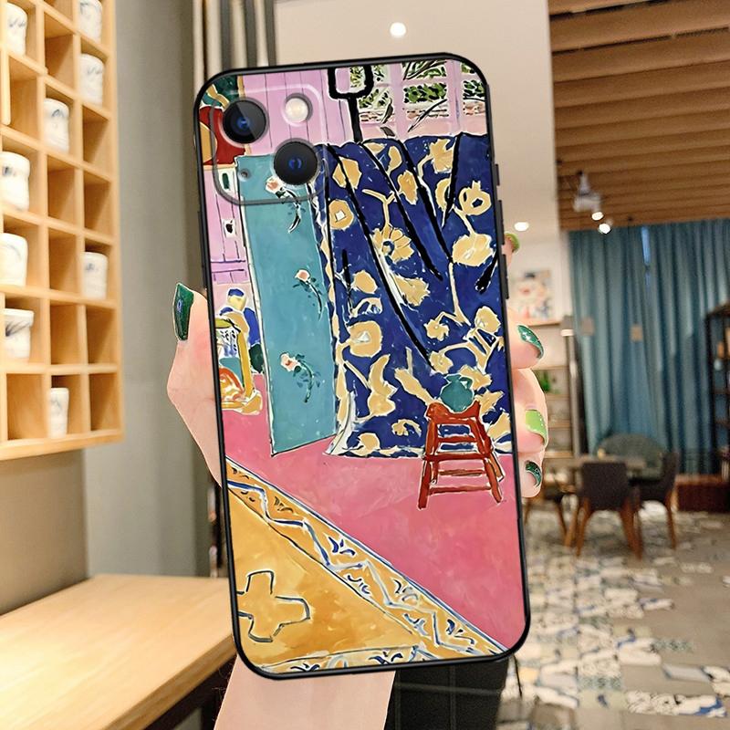 Matisse Oil Painting Phone Case For iPhone 13 Pro Max 16 15 11 12 14 17 Pro Max Mini 15 16 Plus 16e 17 Air Cover