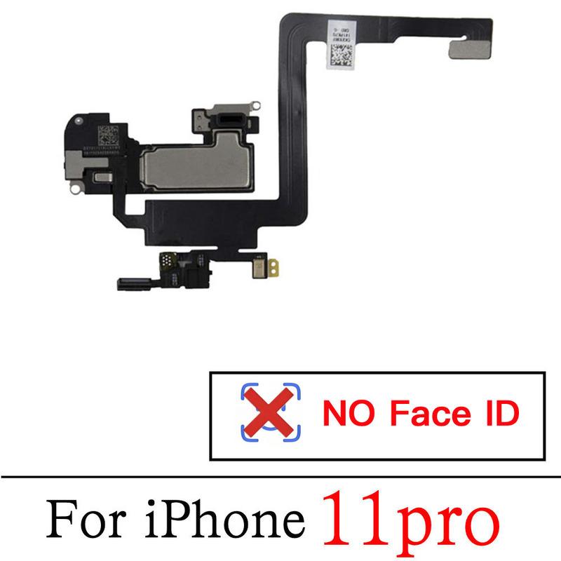 Top Earpiece Loud Speaker For iPhone 11 Pro Max Ear Speaker With Light Sensor Mic Flex Cable Replacement Parts