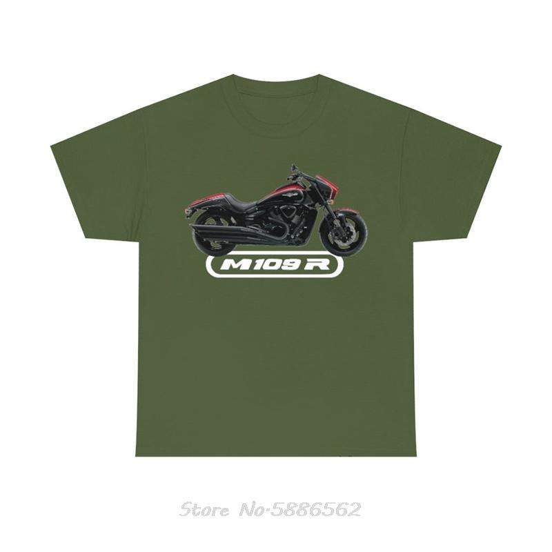 Intruder M109R Heavy Cruiser Motorbike Muscle Motorcycle T-Shirt Cotton Fitness T Shirt Oversized Unisex Tshirt Men's Clothing