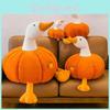 Dress Pumpkin Up Goose Animal Plush Toy Kids Birthday Gift Home Decorations