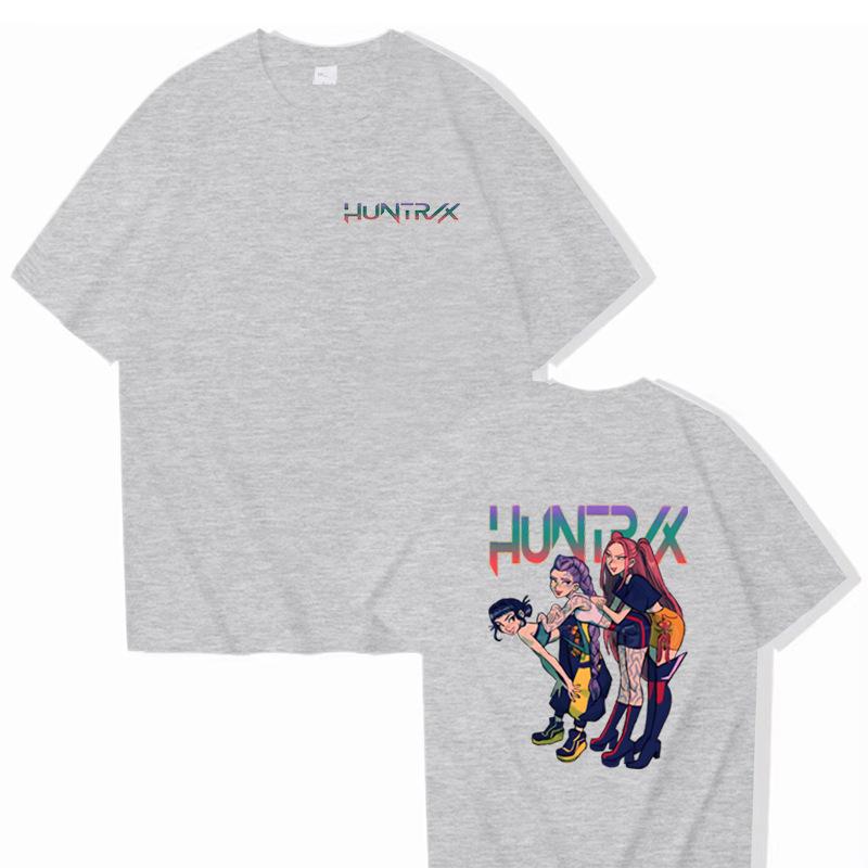 KPop Demon Hunters Aesthetic T-shirts Streetwear Harajuku Y2k Fashion Short Sleeve T-shirt Men Women Casual Loose T Shirt