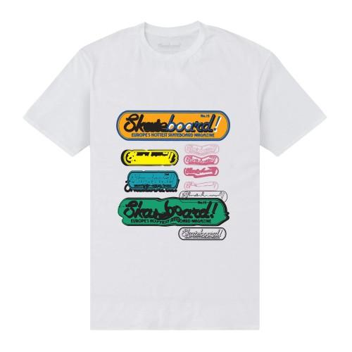 Skateboard! Unisex Adult Magazine Logo T-Shirt