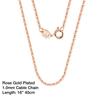 ORSA JEWELS Italian 925 Sterling Silver 1.0mm Cable Chain Personalize Necklace for Women Link Chains Necklace 45 50 55cm SC06-P
