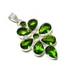 Peridot Gemstone Pendant In 925 Sterling Silver - Peridot Handmade Flower Design, Perfect for Gifts, Parties, and Everyday Elegance