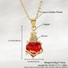 Sacred Heart Cross Necklace - Zircon Heart-shaped Fashion Choker - Heart-shaped Creative Neck Chain - Necklace