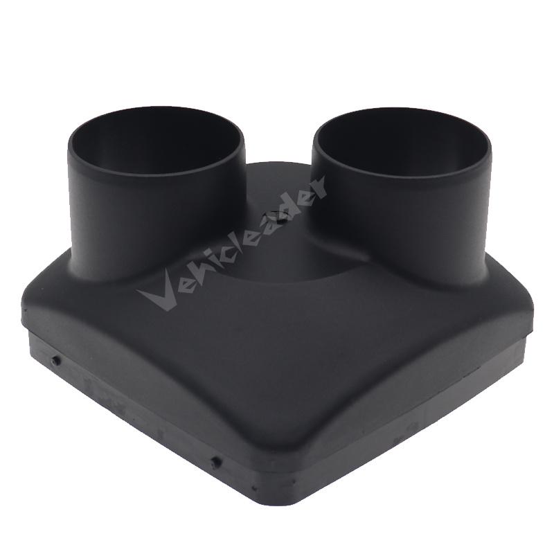 60mm Double Two Holes Air Outlet Vent Cover For Car Truck Air Diesel Parking Heater Parts For Webasto Eberspaecher 5KW Heater