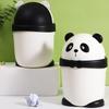 Cute Large Capacity Trash Can with Lid for Bedroom, Kitchen, Bathroom, and Dorm