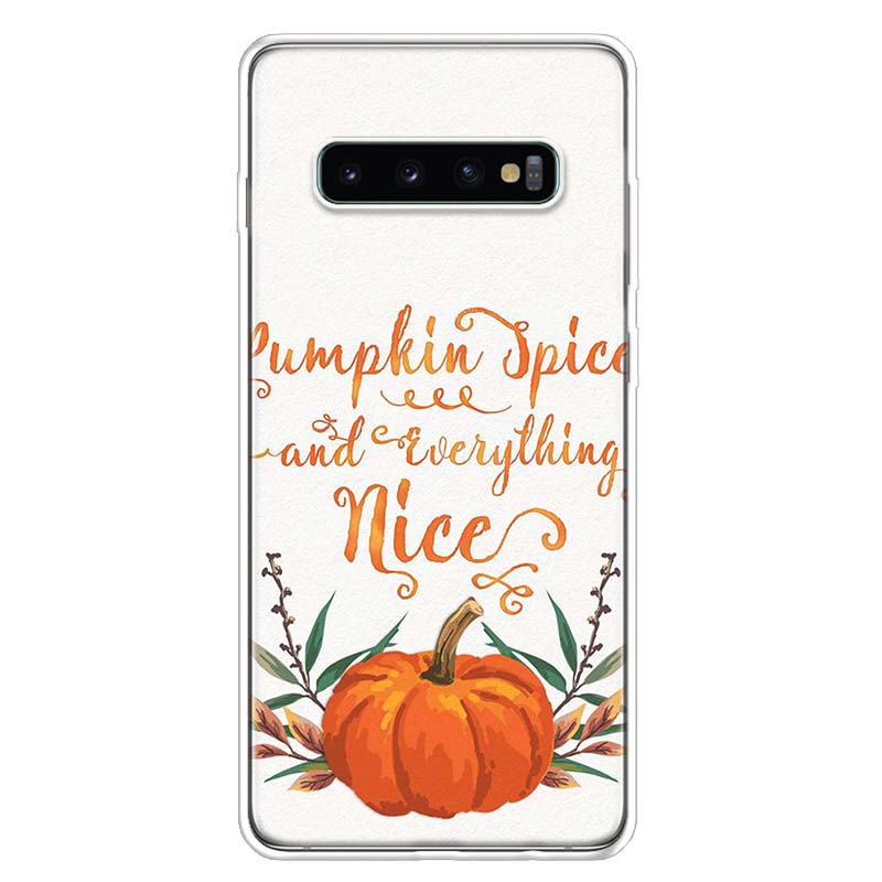 Pumpkin Happy Fall Autumn Cover Phone Case For Samsung Galaxy A51 A71 A50 A70 A40 A30 A20E A10 A41 A31 A21S A11 A01 A6 A8 + A7 A