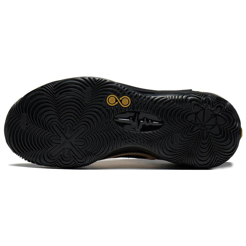 Li Ning Wade Way 808 2.0 Shock Absorption Non-Slip Wear-Resistant Low-Top Basketball Shoes Men sneakers Black Gold ABPT017-2
