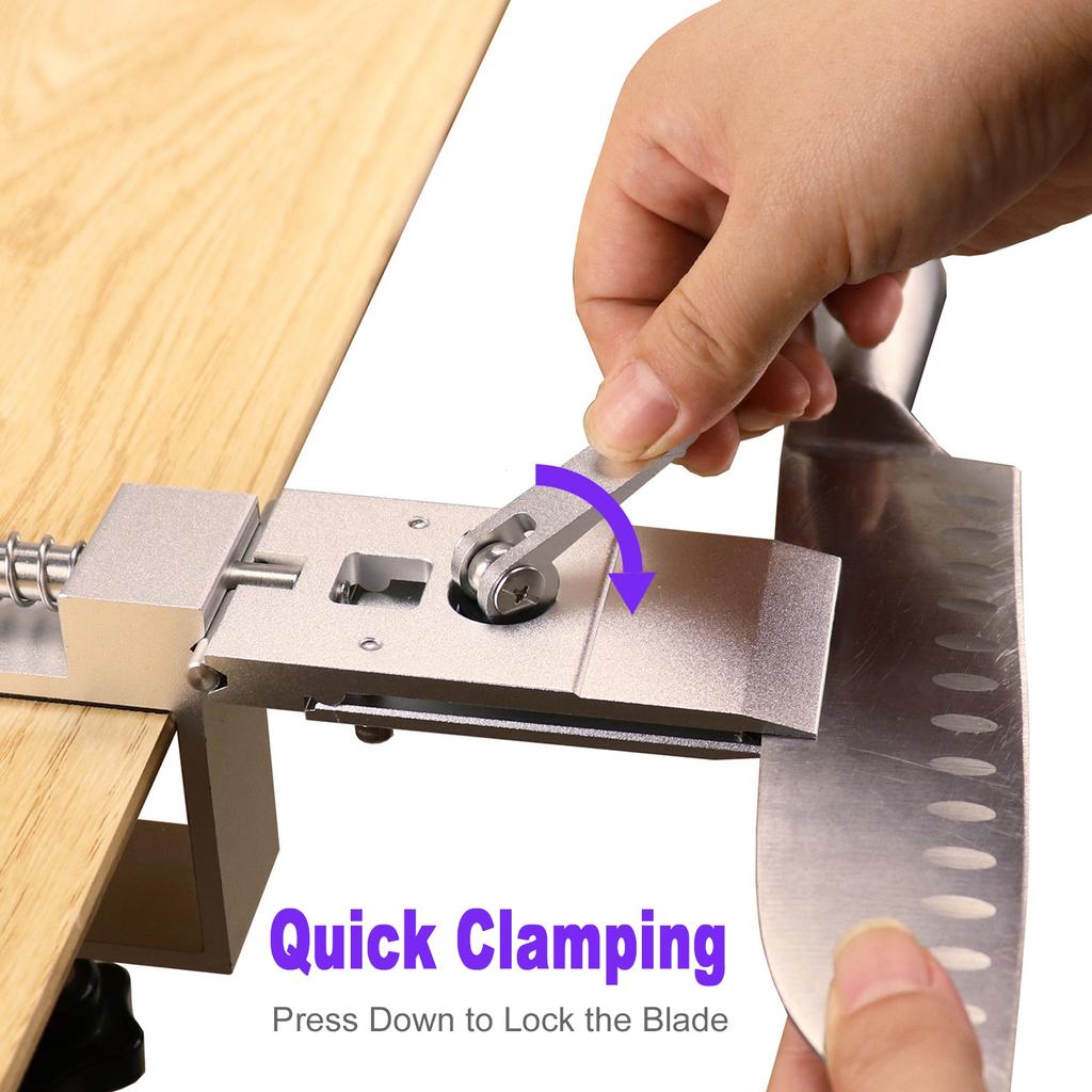 Guided Sharpening System, Professional Sharpening Tool with 120 320 600 800 1500 3000 Grit Whetstones for Kitchen and