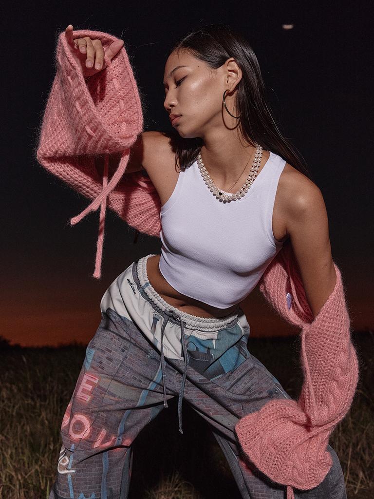 ASIF CALIE Knit Bolero Pink