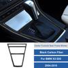 3pcs Carbon Fiber Car Central  Automatic Gear Shift Panel Cover For BMW X3 E83