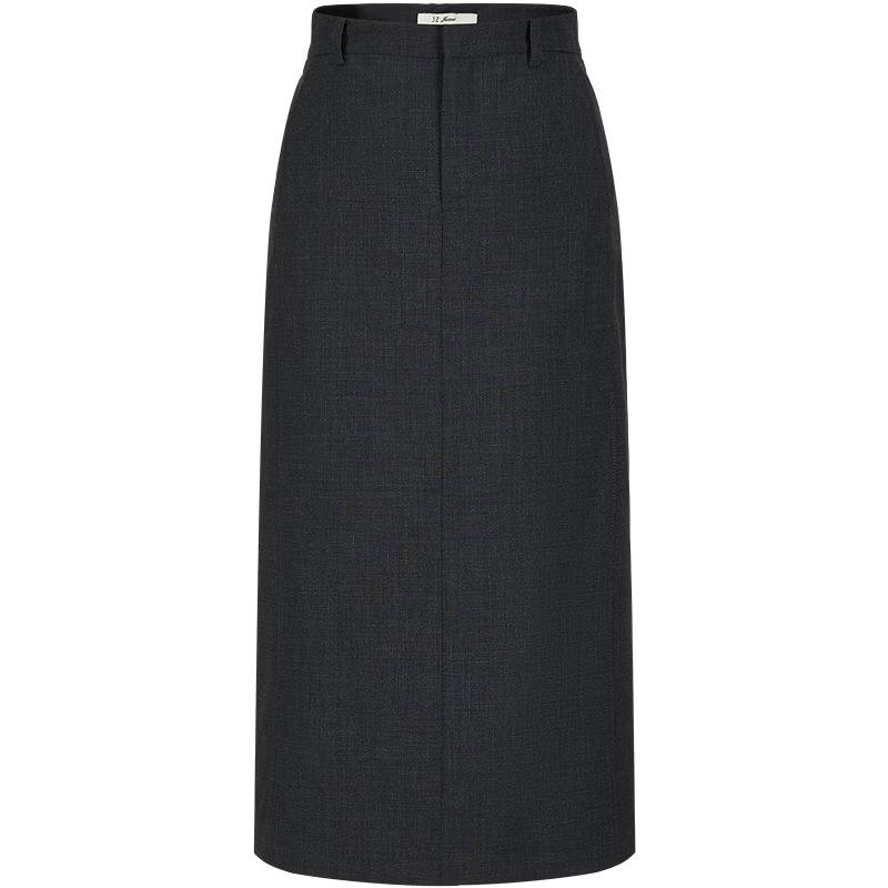 JUZUI Women s Smart Commuter Straight Midi Skirt M