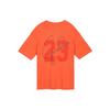 Jordan Essentials Solid Color Logo Print Loose Round Neck Short Sleeve T-Shirt Women Tops Orange DM3245-869