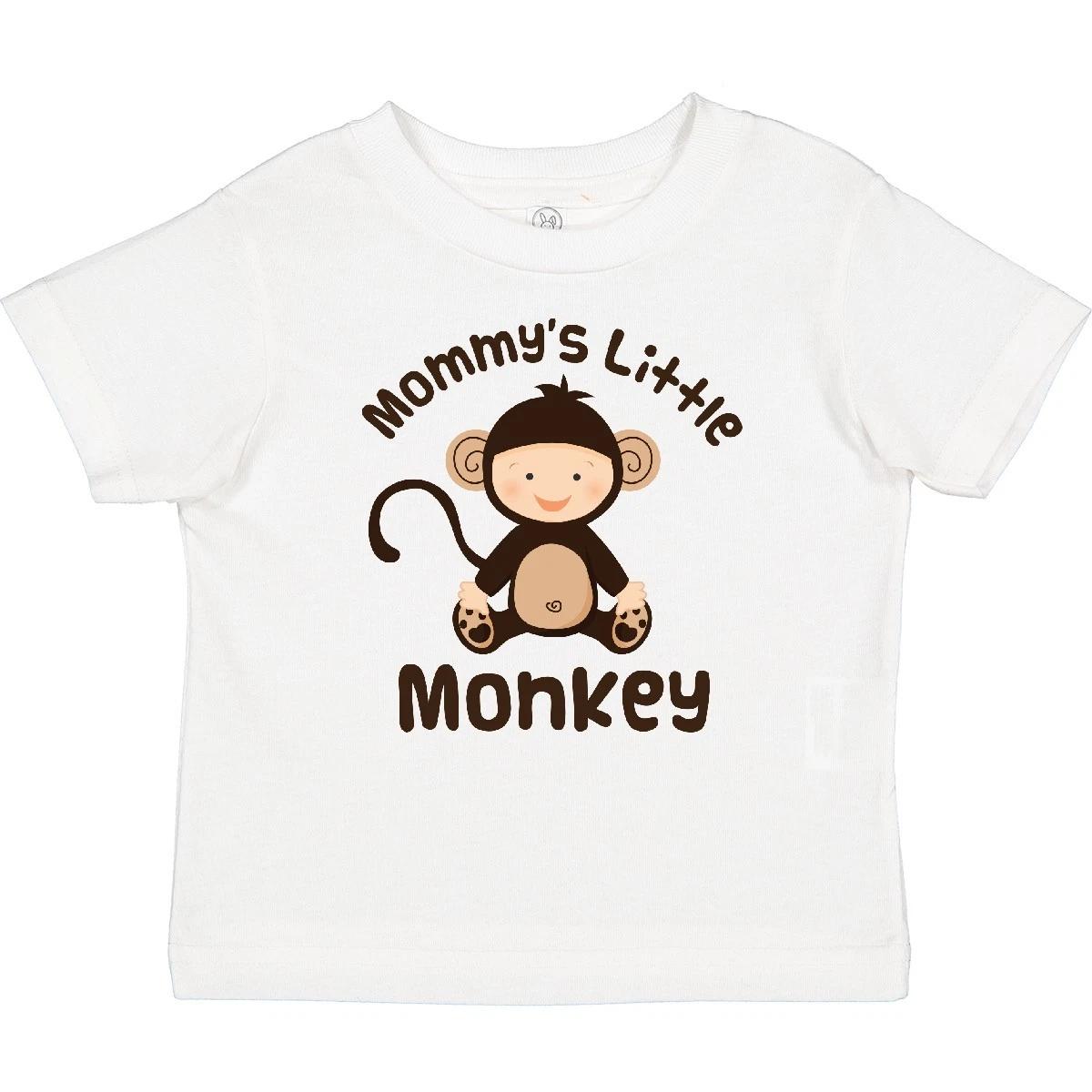 Inktastic Mommys Little Monkey Baby Boy Outfit Baby kids boys T-Shirt Mommy Animals Jungle 100