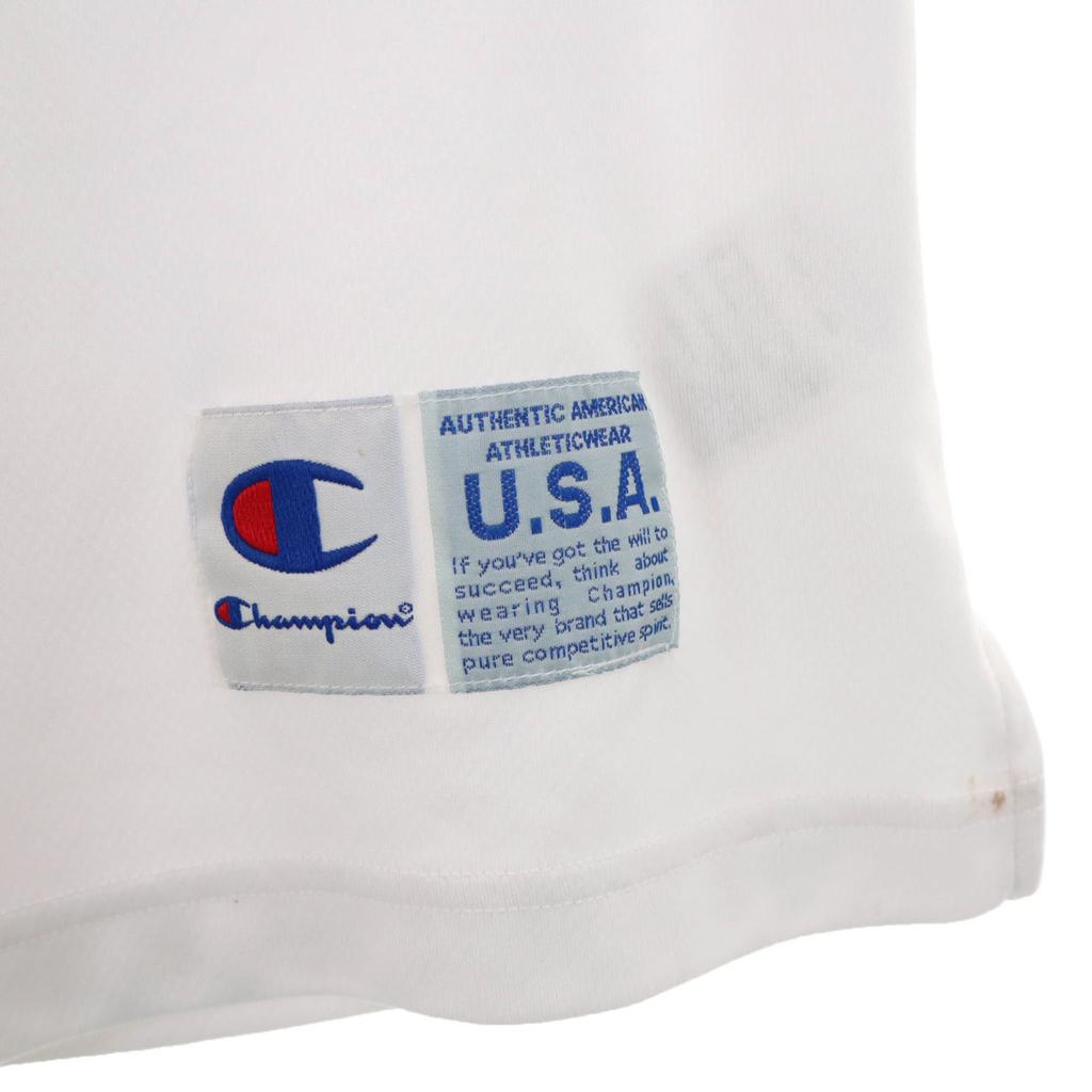 Champion Short sleeve Codorless by polygine T-shirt S white basketball Men's Used