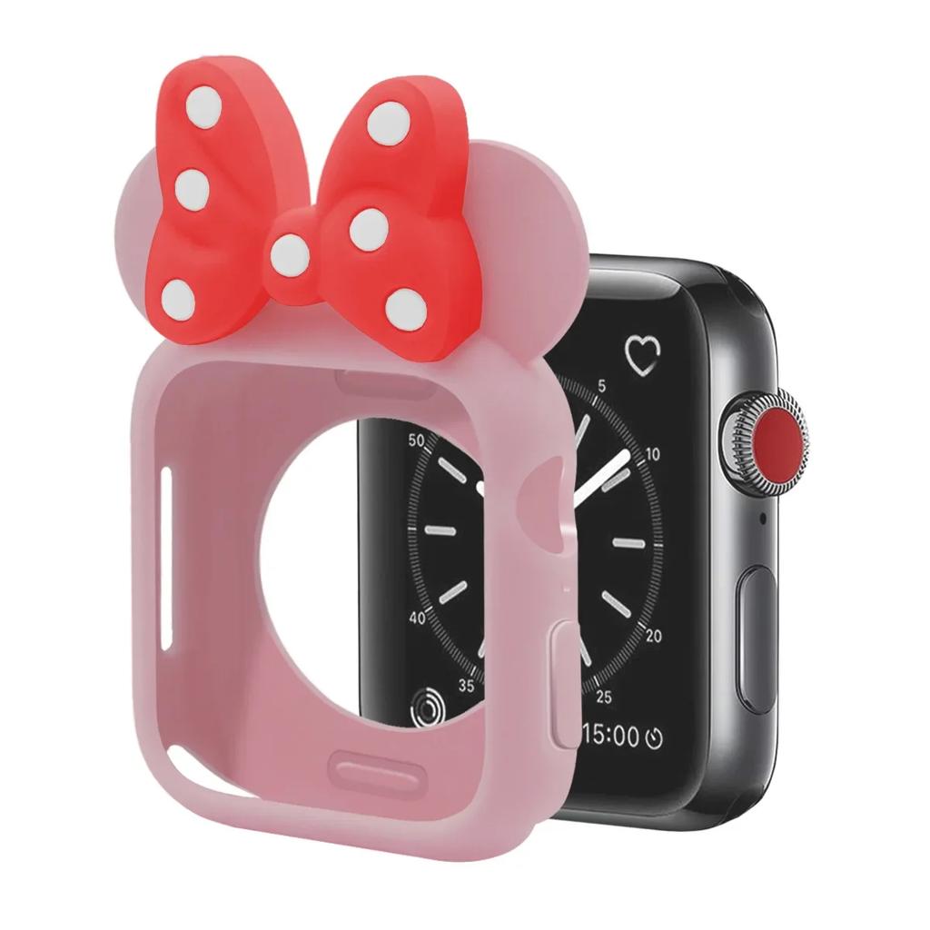 Weiche Silikonhüllen für Apple Watch 11 10 9 8 7 46mm 45mm 41 42mm Mädchen Cartoon CUTE Schutz für iWatch 6 Se 44mm 40mm