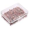 480/500Pcs Push Pin with Clear Plastic Box Metallic Color Round Ball Head Cork Bulletin Board Whiteboard Wall Map Photo Fixing Thumbtack Office