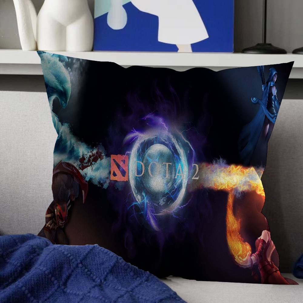 D-Dota 2 Game Pillow Gift Home Office Decoration Bedroom Sofa Car Cushion Cover Case 45x45