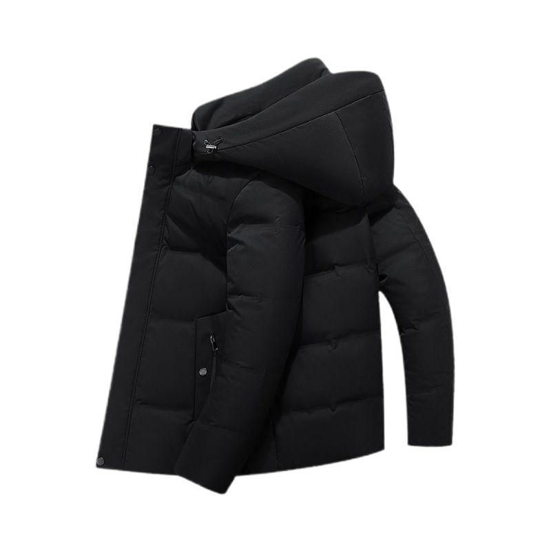 2025 Men's Duck Down Thickened Winter Jacket for Middle-aged & Elderly: Stylish, Warm, Large Size.