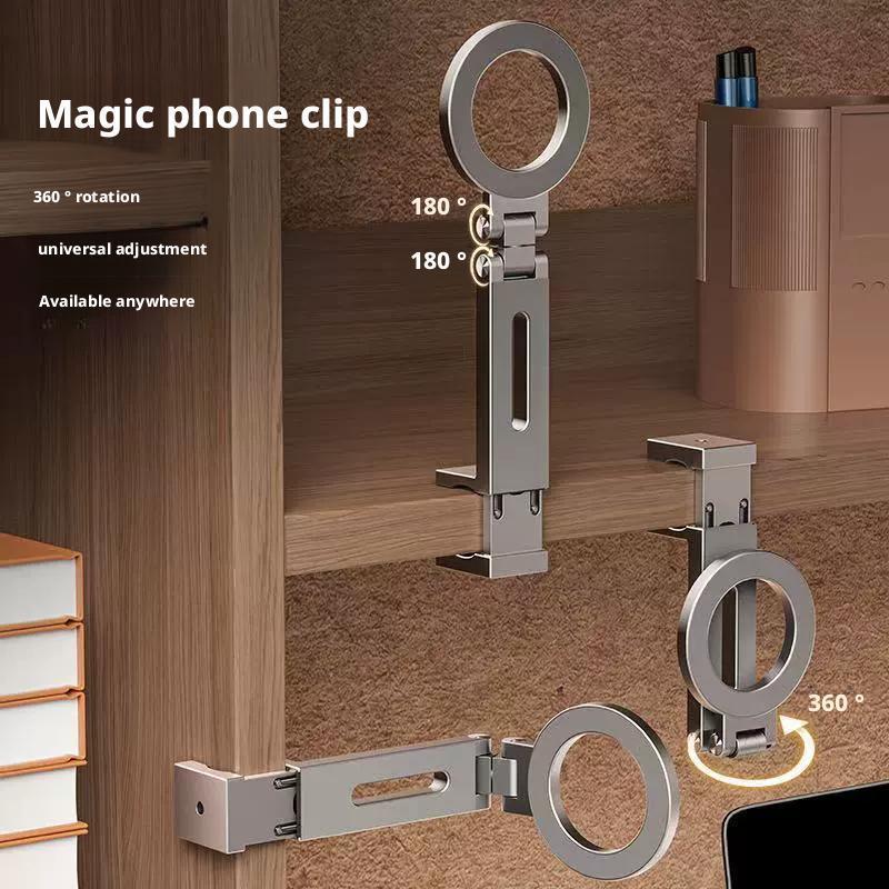 Universal Magnetic Phone Holder Travel Essentials Flexible Rotation Hands-Free Airplane Phone Mount for All Phones