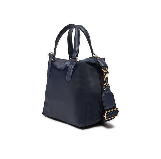 Bag Tommy Hilfiger Tommy Hilfiger Poppy Th Small Tote AW0AW15640 Dark Blue