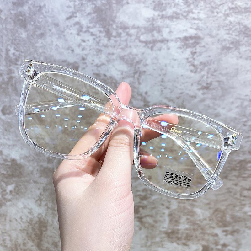 

Большие прозрачные черные очки для женщин от близорукости, не требуют макияжа, совместимы с мужскими линзами по рецепту, корейский стиль, стройнят круглое лицо. Plano Glasses