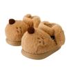 Puppy children's bag and cotton slippers, winter indoor warmth, parent-child family of three medium-sized babies, new cotton shoes