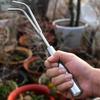 1Pc Stainless Steel Root Rake Bonsai Potted Plants Loosen Soil Tool Handheld Rustproof Rake Home Gardening Tool Weed Puller