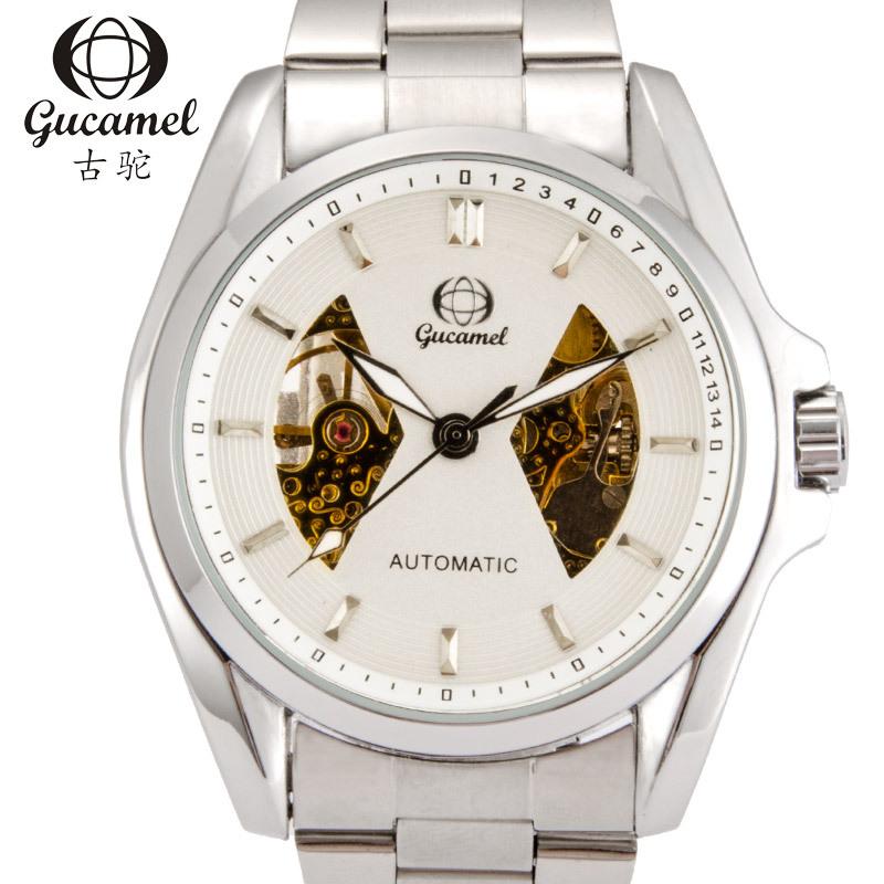 Fashion men s mechanical watch, through-the-bottom hollow automatic mechanical watch men s, men s mechanical watch