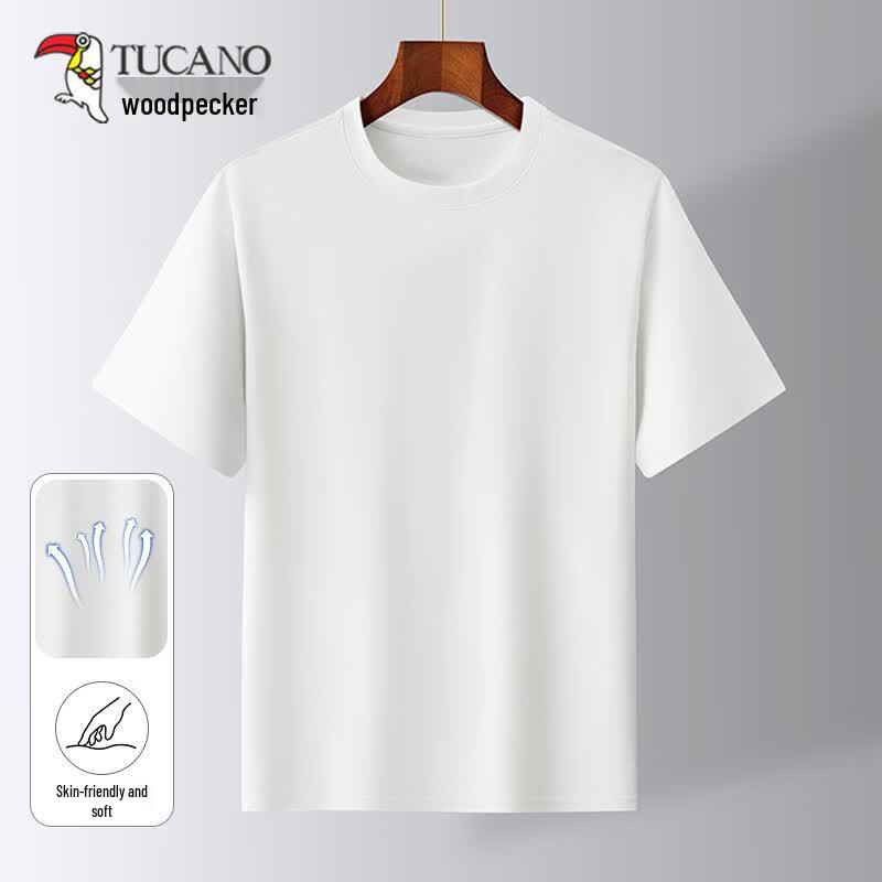 Tucano Men s Breathable Cotton-Blend Round Neck Polo Shirt XL