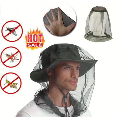2pcs Protect Against Mosquitoes On the Go: Outdoor Mosquito Head Net!